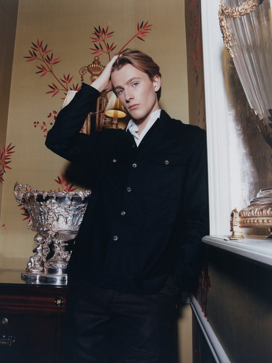 Black Cashmere Overshirt