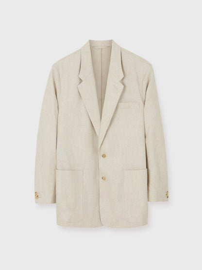 Beige Avalon Relaxed Linen Suit