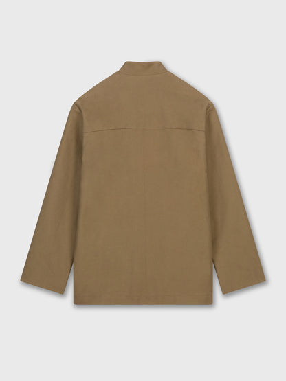 Beige Moleskin Field Jacket