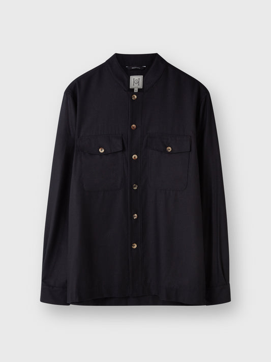 Black Cashmere Overshirt