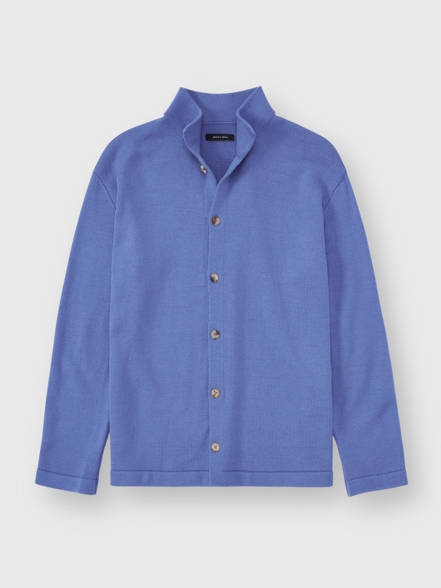 Cornflower Blue Merino Knit Overshirt