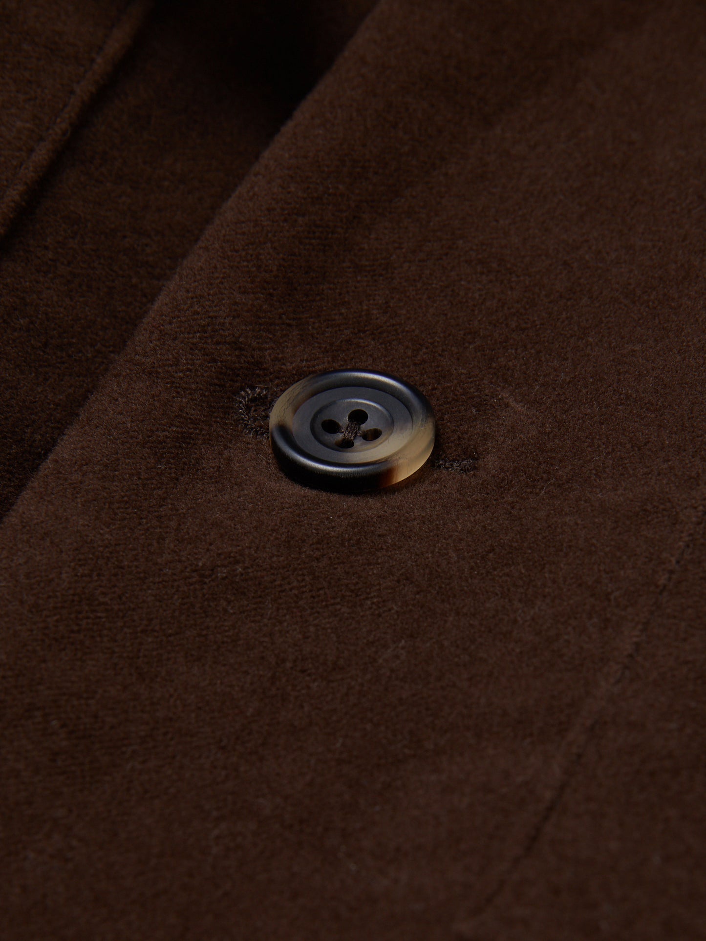 Brown Funnel Neck Jacket