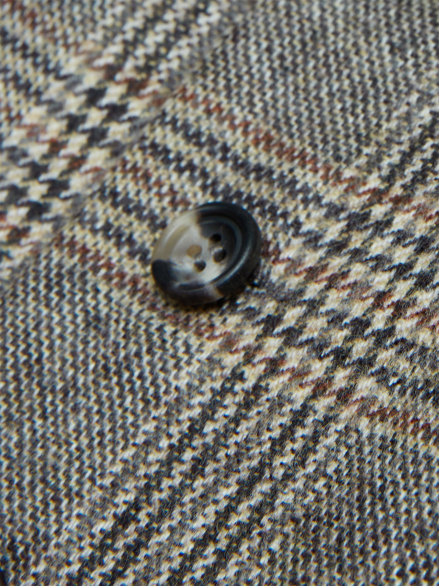 Brown Check Cashmere-Blend Waistcoat