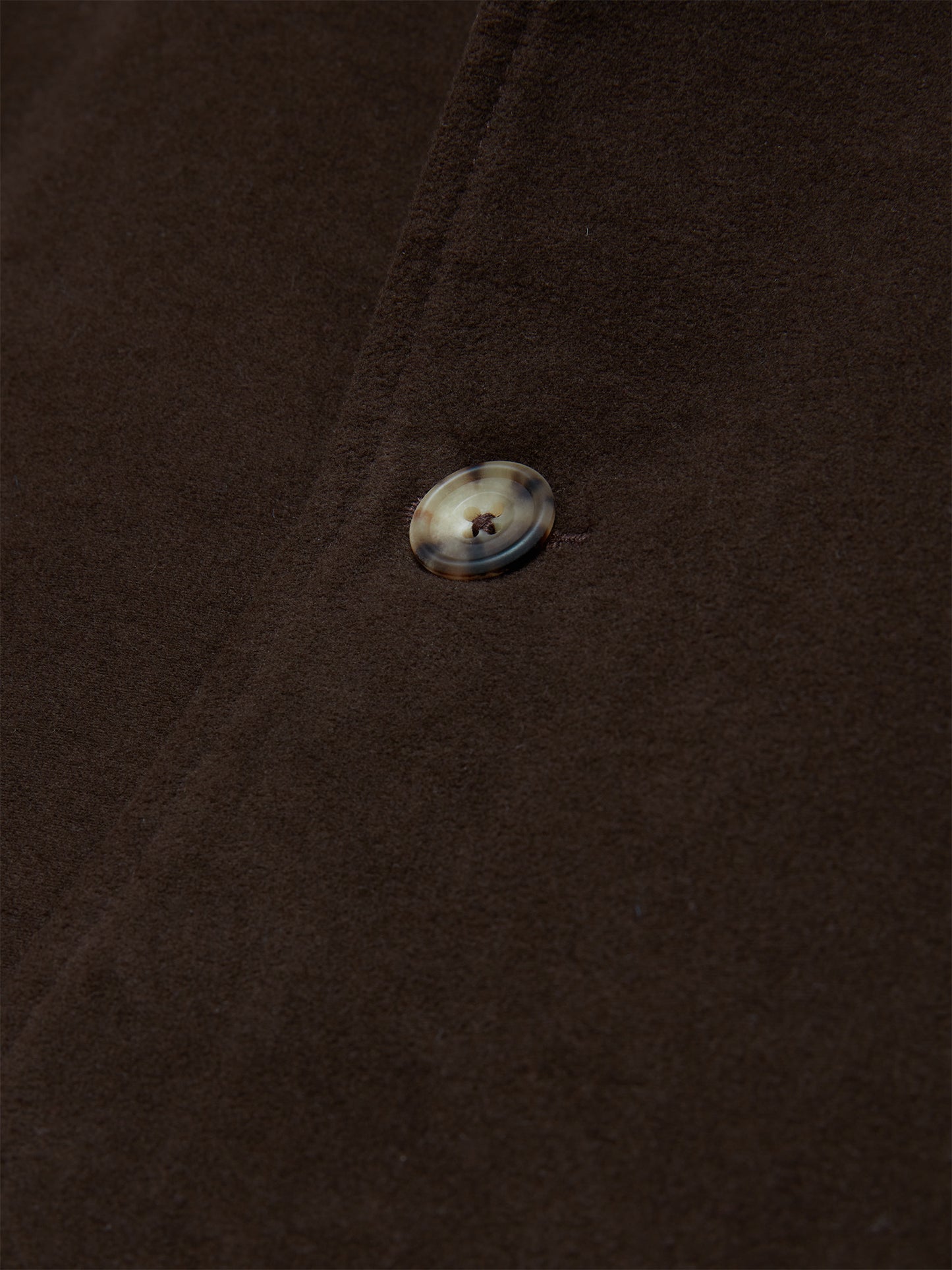 Brown Moleskin Nehru Jacket