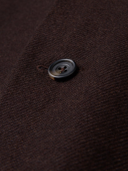 Brown Wool Nehru Suit