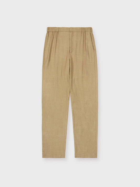 Gold Bamboo Elastic Waist Trousers