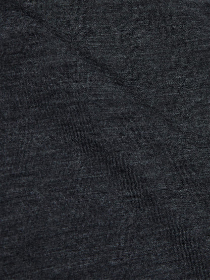 Grey Extrafine Merino Knitted Shirt