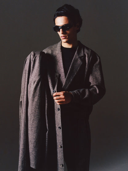 The Rico Jacket in Grey Flecked Wool