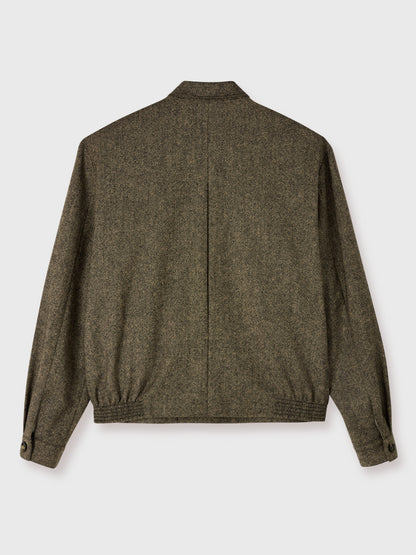 The Rico Jacket in Grey Flecked Wool