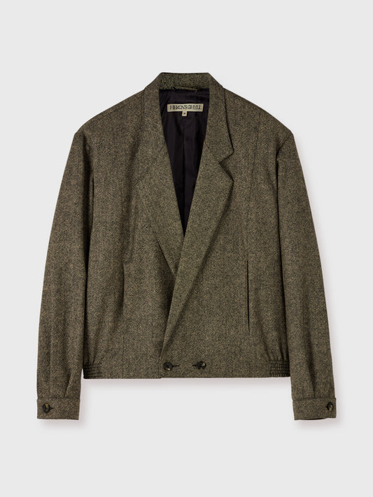 The Rico Jacket in Grey Flecked Wool
