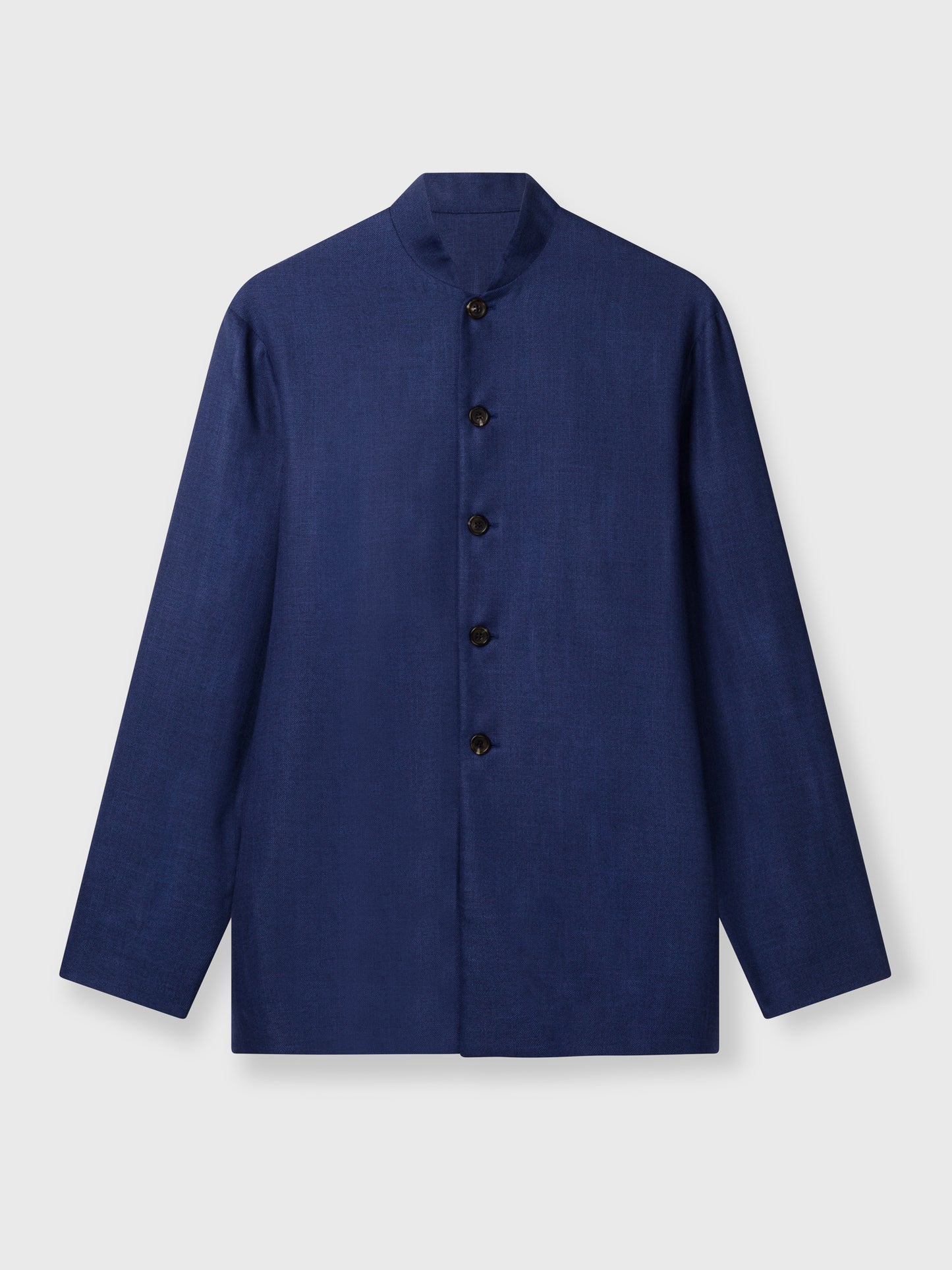 Indigo Bamboo Mandarin Suit