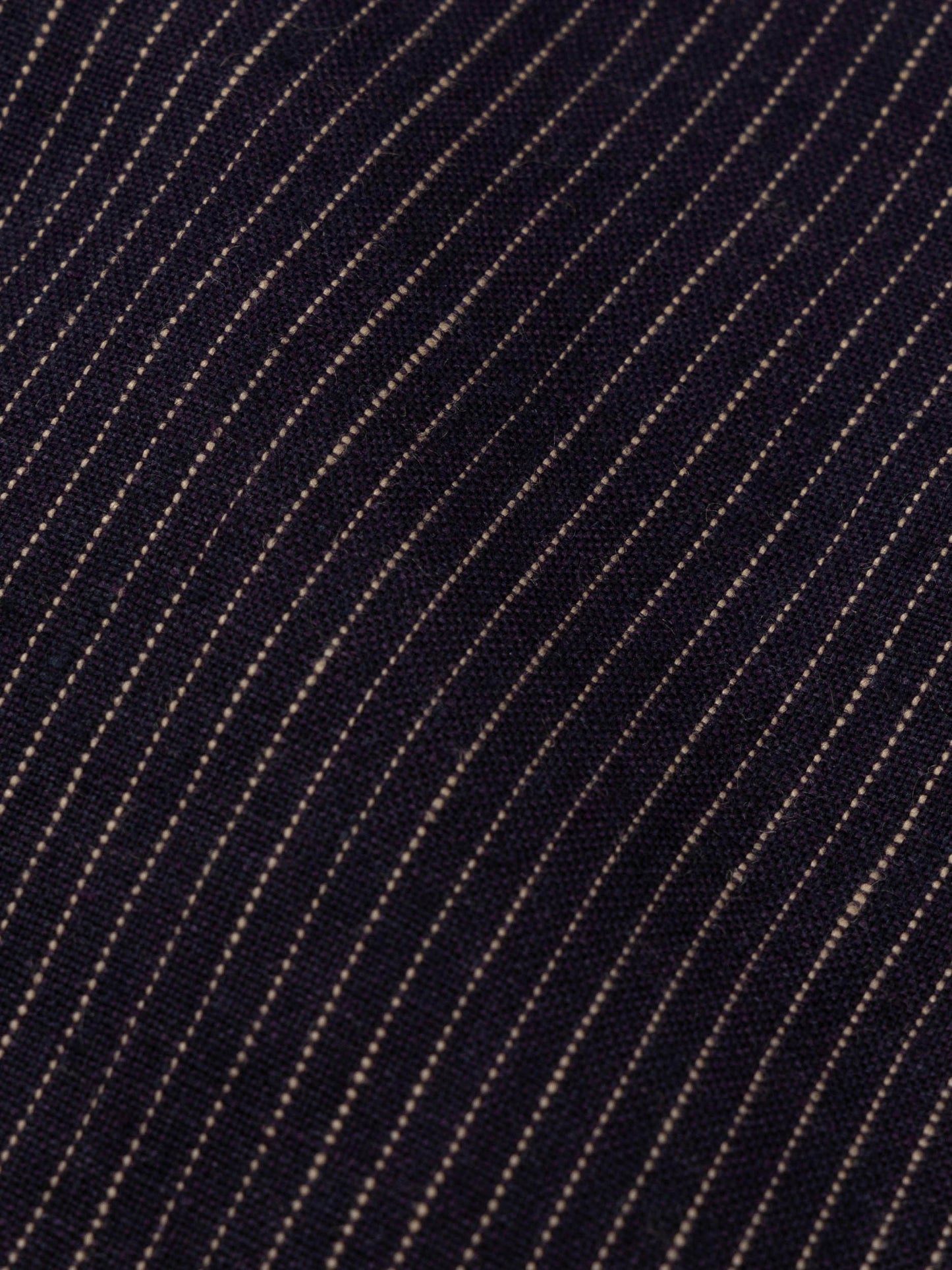 Indigo Pinstriped Linen Nehru Jacket