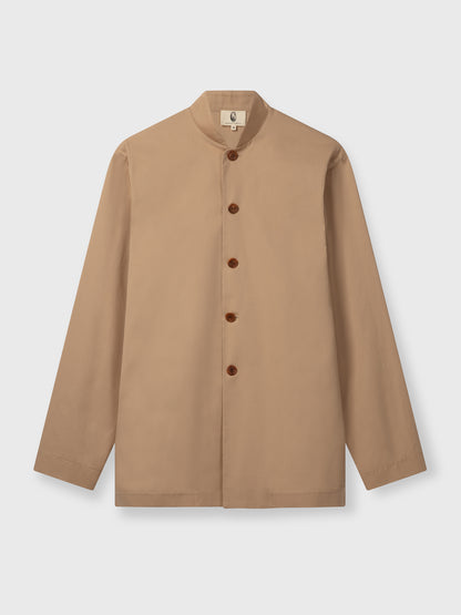 Khaki Cotton Nehru Jacket