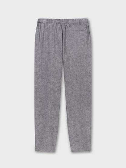 Light Grey Bamboo Elastic Waist Trousers