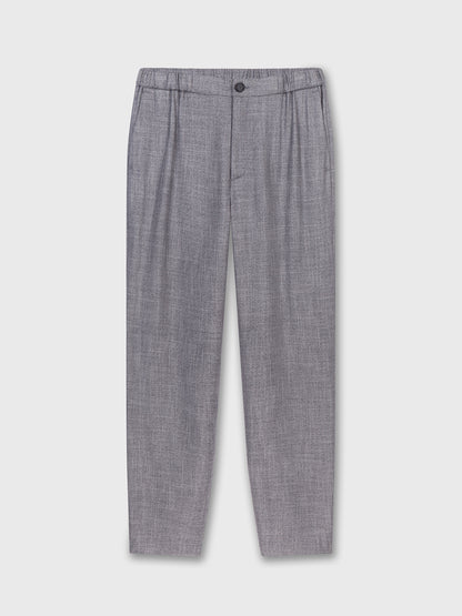 Light Grey Bamboo Elastic Waist Trousers