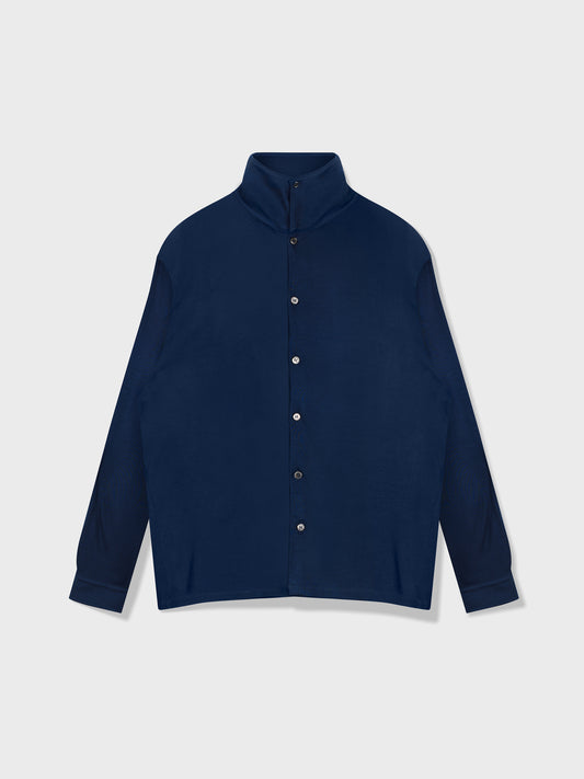 Navy Bamboo Lounge Shirt