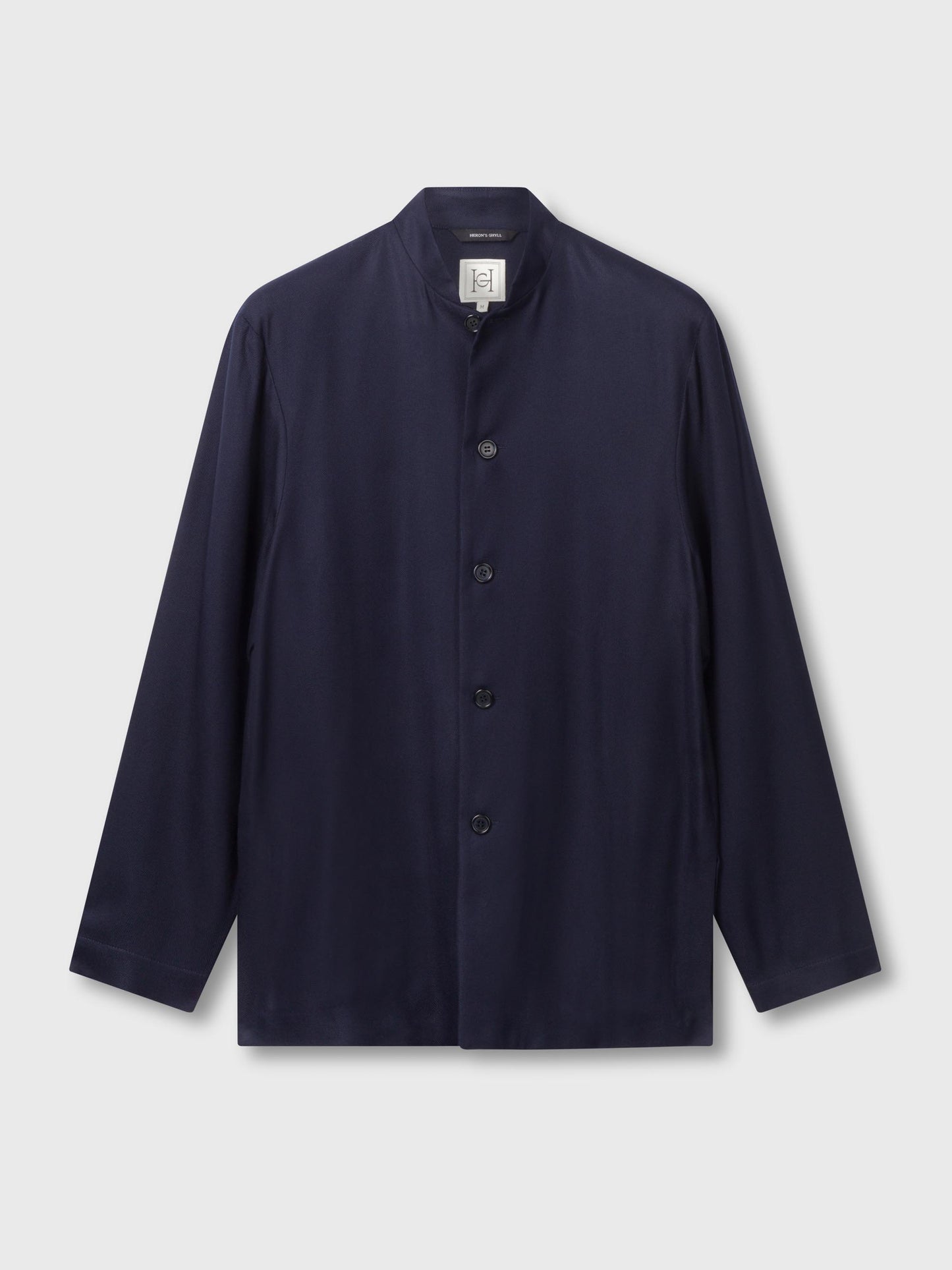 Navy Bamboo Nehru Jacket