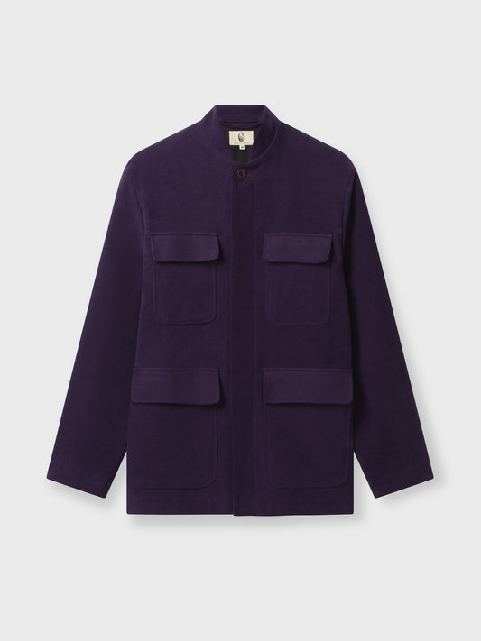 Purple Moleskin Field Jacket