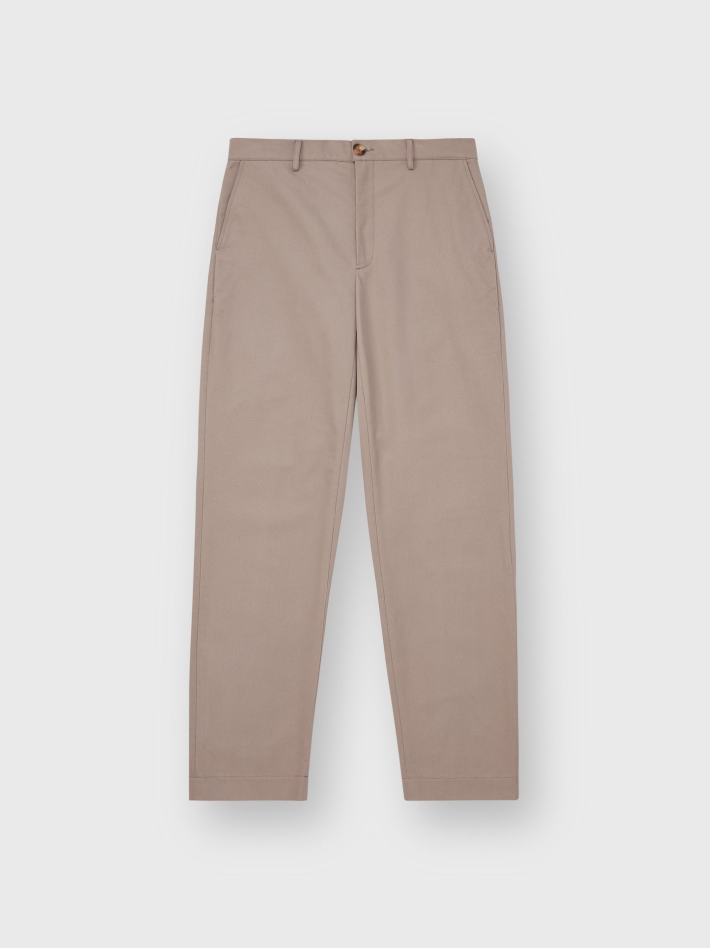 Beige Winter Tapered Chinos