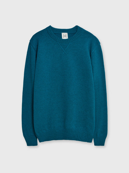 Teal 100% Merino Wool Chunky Sweater