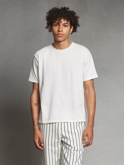 White Boxy Cotton T-Shirt